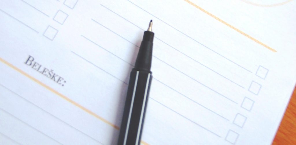 Za pisanje – crni flomaster 0,4 debljine